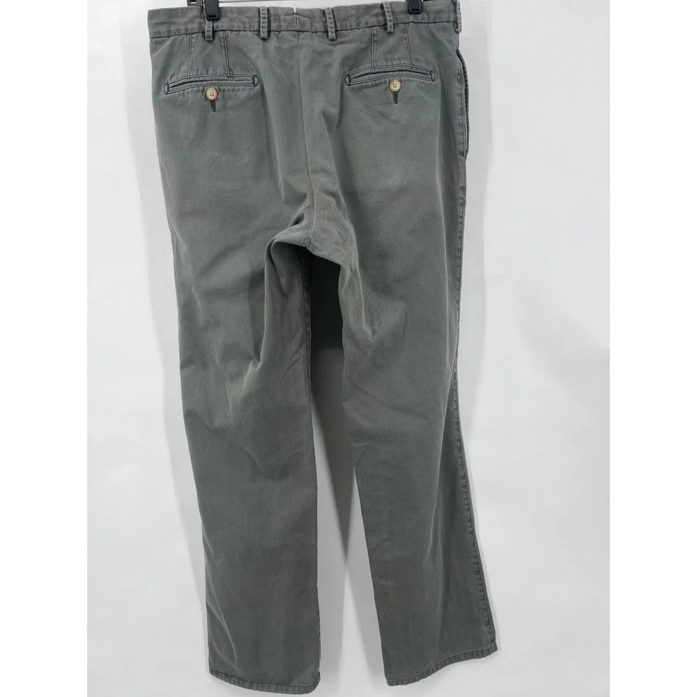 Peter Millar Mens 35 Pima Cotton‎ Flat Front Raleigh Washed Twill Chino Pants
